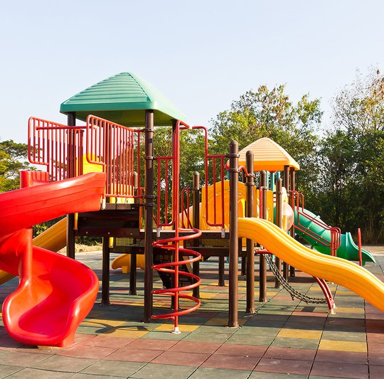 Colorful-children-playground-in-a-park